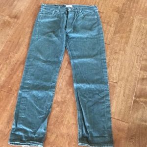 501 Army Green Levi Jeans - Straight Fit